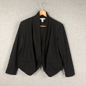 Chico's Black Open Blazer Size 3 / XL